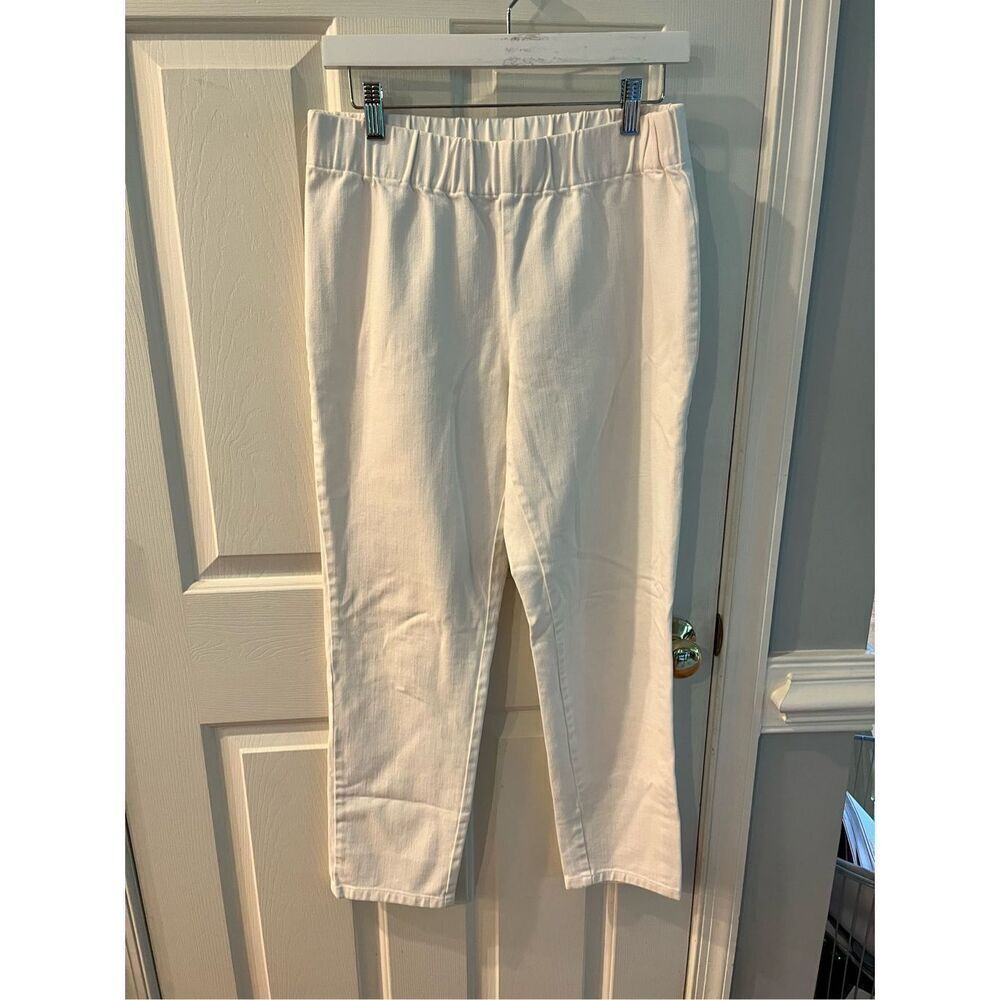 Soft Surroundings White Metro Leggings Pull On Pants sz M NWOT
